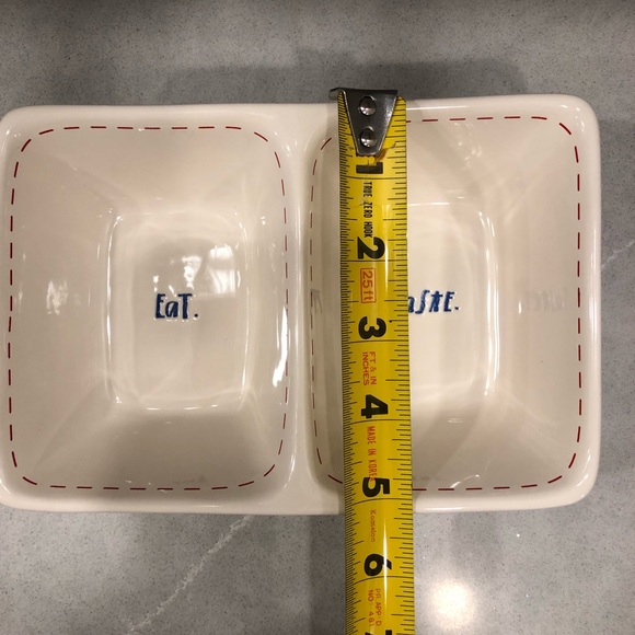 NEW Rae Dunn “Eat Taste” Divided Dish - Picture 5 of 8